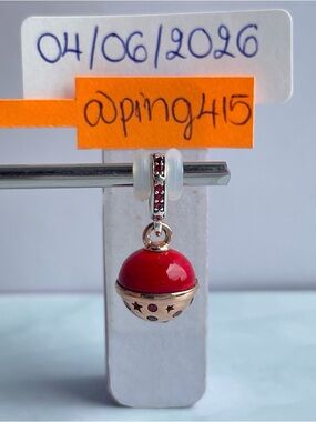 Pandora Two Tone Planet Mars Dangle